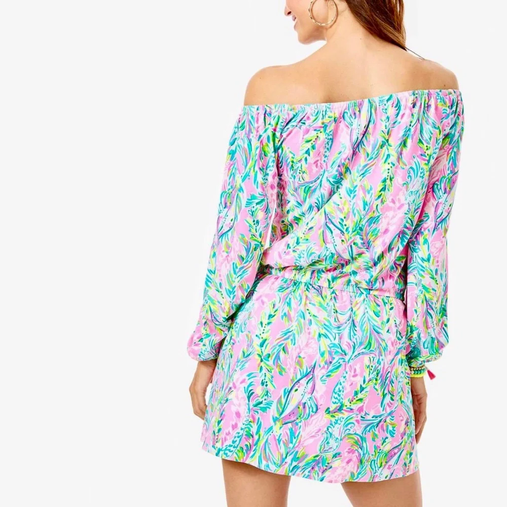 Lilly Pulitzer | NWOT ✨ "Unicorn of the Sea" Lana Skort Romper 🐚 - Picture 4 of 7